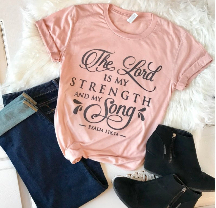 T-Shirt Women Jesus Faith Slogan