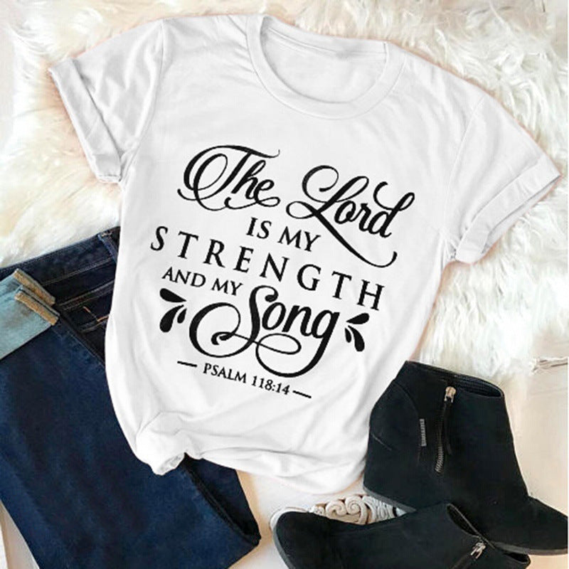 T-Shirt Women Jesus Faith Slogan